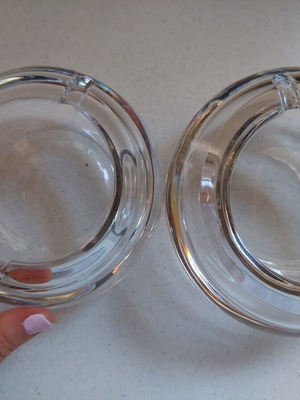 Morava crystal ashtrays new