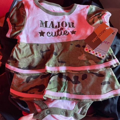 Multicam baby bodysuit new, 3-6 months, 100% cotton
