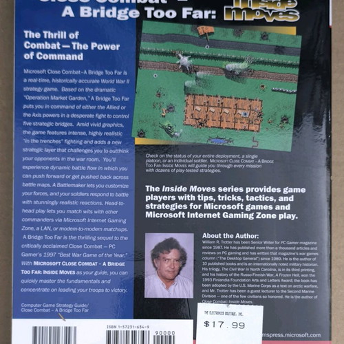 Close Combat: A Bridge Too Far PC CD-ROM like new with strategy book