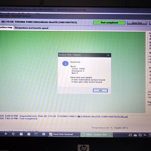 Toshiba THNS128GG4BAAA 1.8" uSATA Micro SSD 128GB used