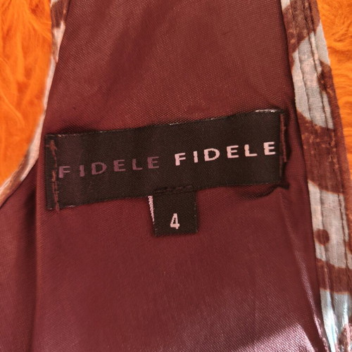 Fidele evening long dress like new, brown and turquoise, size XXL