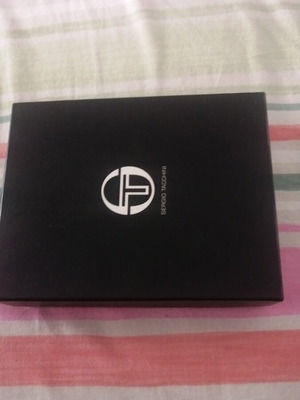 Δερμάτινο αντρικό πορτοφόλι Sergio Tacchini καινούργιο, μαύρο και κόκκινο