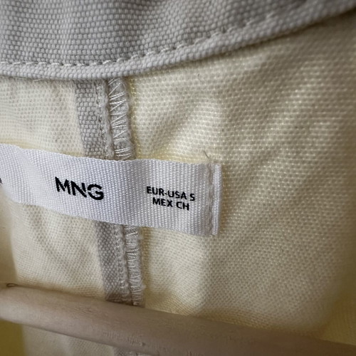 Mango denim jumpsuit like new, size S, white