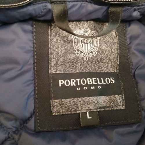 Portobello men's jacket dark blue size Large new