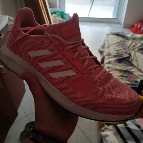 Adidas women's pink athletic shoes like new, size 40.5