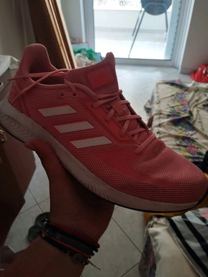 Adidas women's pink athletic shoes like new, size 40.5