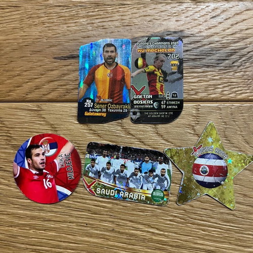 Metal football tags used, collectible