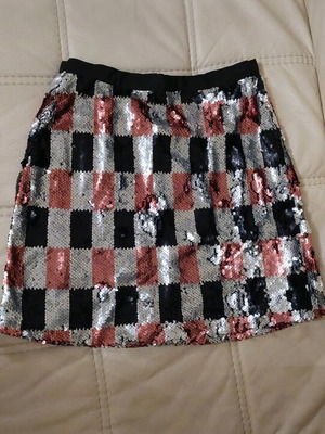 Mini sequin skirt new Pink Woman size S
