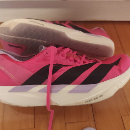 Adidas Adizero Takumi Sen 11 running shoes like new, size 40, pink