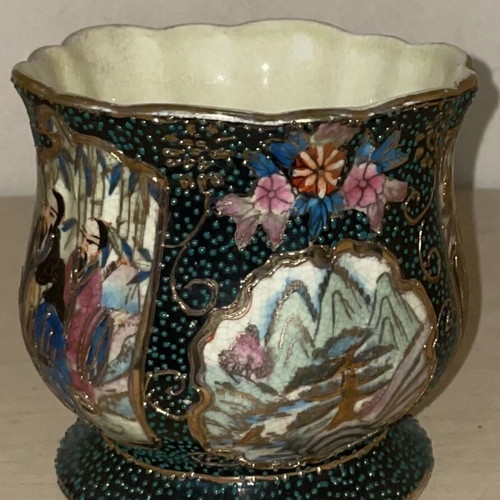 Satsuma vase handmade authentic Japanese, like new