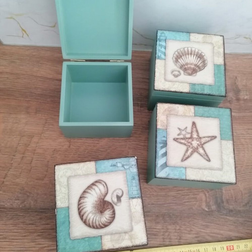Decorative boxes new, pack of 4, summer designs