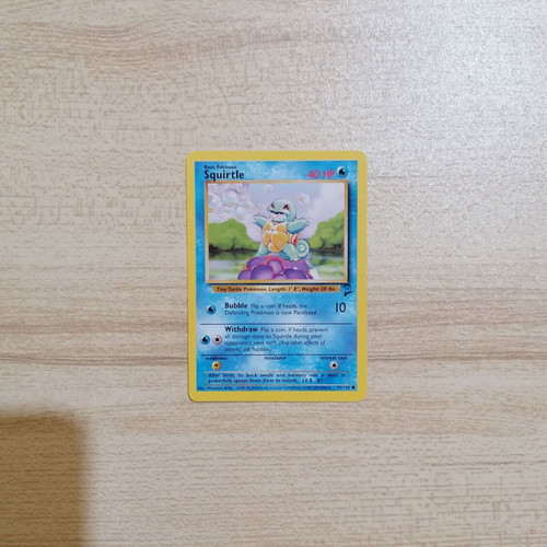 Pokémon Squirtle Card Base Set 2 2000 new