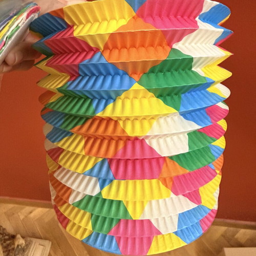 Paper colorful decorative lanterns set like new