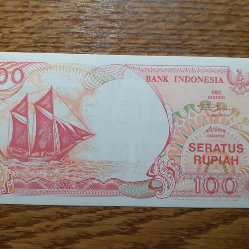 Indonesia 100 Rupiah banknote 1994, Boat P #127c UNC
