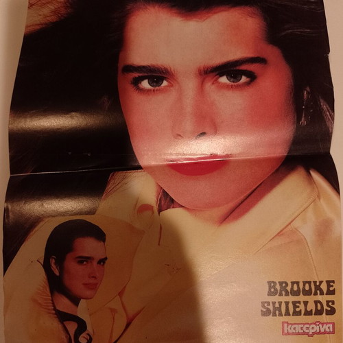 Kristi Stasinopoulou and Brooke Shields poster like new, Katerina magazine