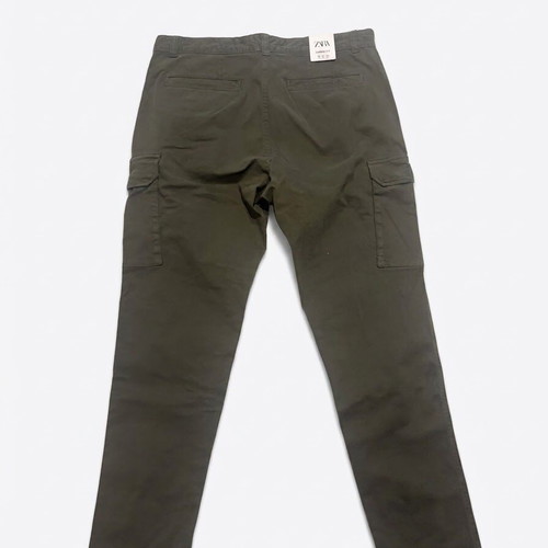 ZARA Cargo Fit men's pants, khaki green, size 44/34