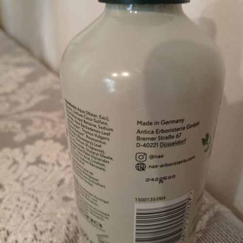 N.A.E Organic Shower Gel with Thyme and Romarin, new