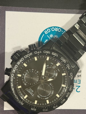 Tissot Supersport Chronograph ρολόι σαν καινούργιο, μαύρο