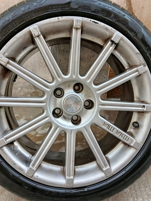 Mille Miglia 17" 5x100 aluminum rims set of 4 used with Pirelli 225/45/R17 tires