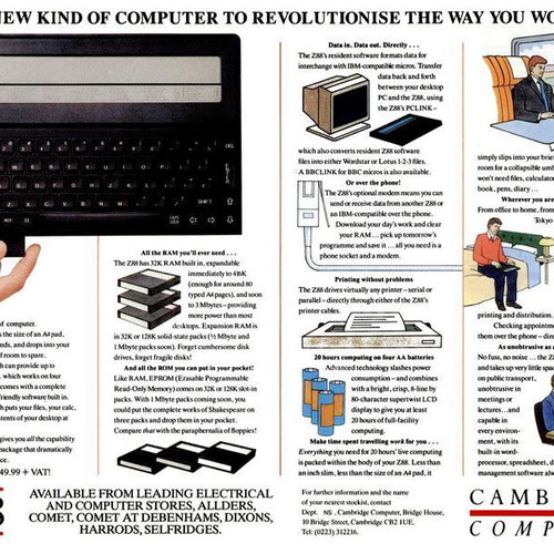 Cambridge Z88 like new collectible 1987 laptop
