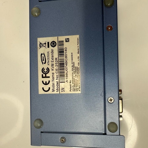 ATEN CE252L/R KVM Extender used, 1600x1200 resolution, PS2 mouse and keyboard, 300 m