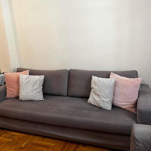 Sofa set 3-seater and 2-seater with storage and removable covers