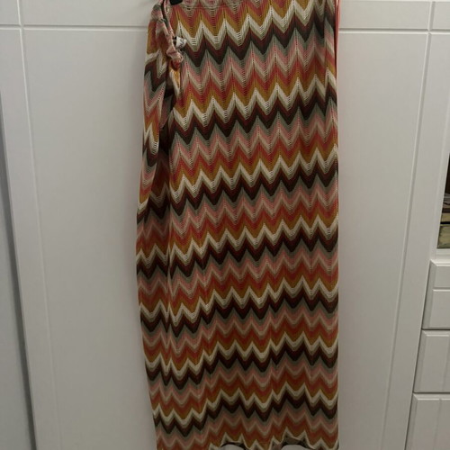 Moutaki knitted skirt like new, multicolor, sarong style