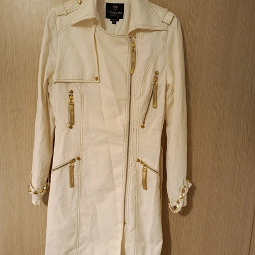 Trench coat and dress set like new, beige, one size by Zig Zag