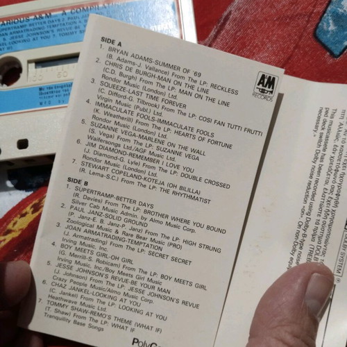 A&M cassette used, various foreign songs
