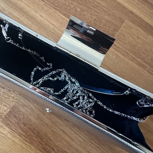 Evening bags set of four like new, black and silver