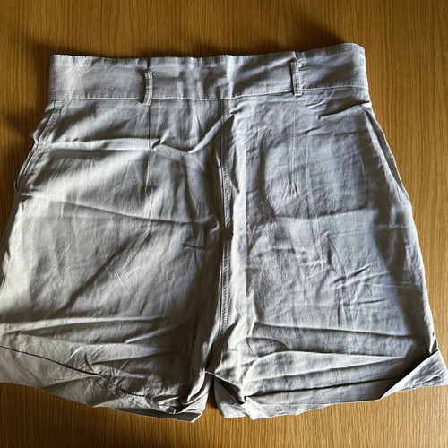 High-waisted beige linen shorts Moutaki size 38 Medium like new