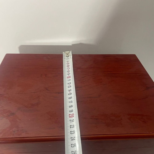 Cherry Wood Cigar Humidor like new with free car gift