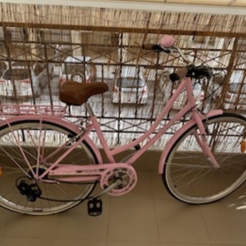 Cambridge Energy pink city bike, vintage style