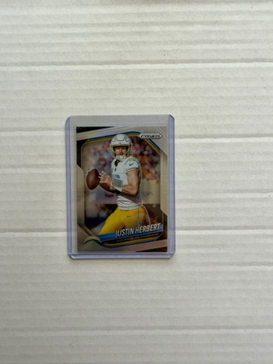 2025 Panini Prizm Justin Herbert #215 Silver Prizm Chargers κάρτα καινούργιο