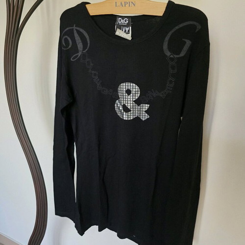 Dolce & Gabbana women's long sleeve t-shirt used, size Medium, black