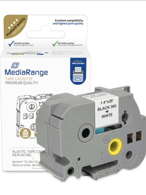Ταινία ετικετογράφου MediaRange 8m x 36mm λευκή καινούργιο