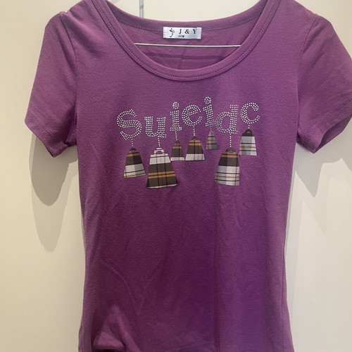T-shirt J&Y women's small medium like new, purple