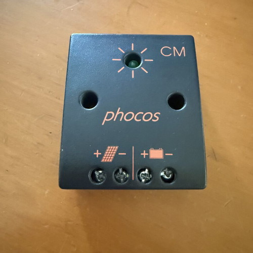Solar controller used, input 12-30 VDC, 4 Amax, battery 12V