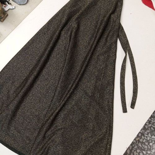 Maxi skirt vintage free size like new, black with gold shimmer