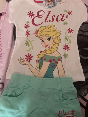 Elsa Frozen T-shirt and shorts set new, multicolor