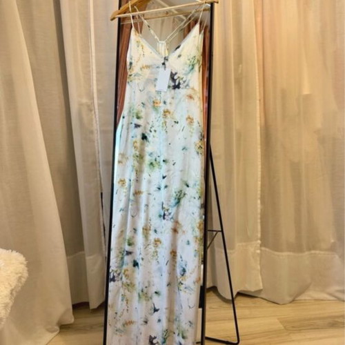 Zara satin dress new, size S, white