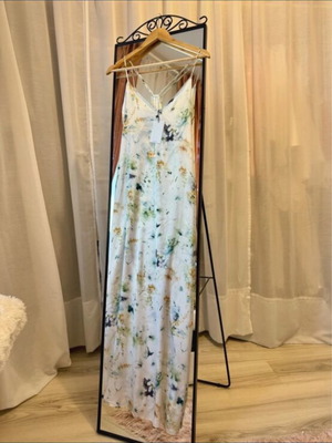 Zara satin dress new, size S, white