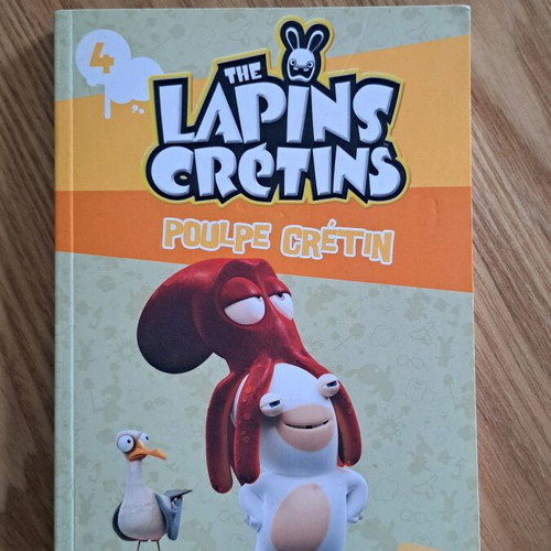 The Lapin Crétins 4 books like new, French