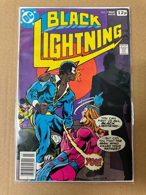 Black Lightning issue 7 used, English vintage 1978 comic
