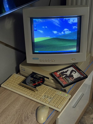 HP Vectra VL Series 8 PC used retro gaming workstation Pentium III 500MHz