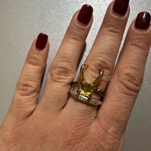 Marvel Loki rings like new, set of 2, gold and silver colors