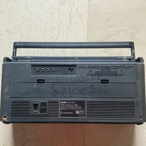 SABA radio cassette player used with power and batteries
