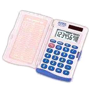6 τεμάχια Αριθμομηχανή τσέπης με καπάκι 8 ψηφίων Aurora hc132 calculator