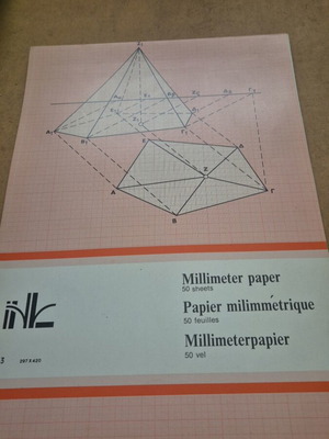 Vintage A3 Drawing Pad from Old Bookstore new