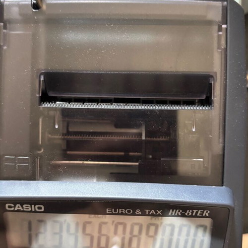 Casio HR-8TER-w calculator new with box and 4 batteries